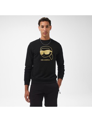 Karl Lagerfeld Erkek Siyah Sweatshirt