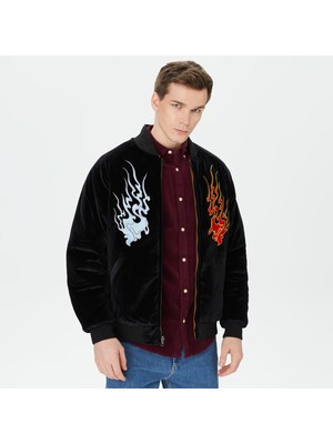 Huf Destructive Skajyan Erkek Siyah Ceket