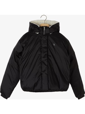 Calvin Klein Jeans Shine Archive Puffer Çocuk Siyah Mont