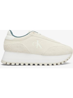 Calvin Klein Jeans Runner Laceup ml Suede Kadın Bej Spor Ayakkabı