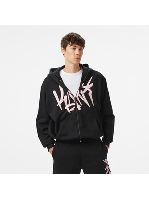 Karl Kani Woven Signature Erkek Siyah Hoodie