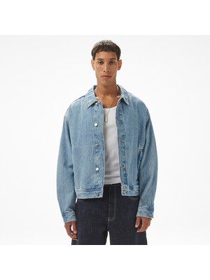 Hugo Erkek Mavi Denim Ceket