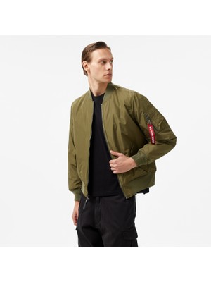 Alpha Industries  Reversible Onion Quilted Ma-1 Flight Unisex Yeşil Ceket