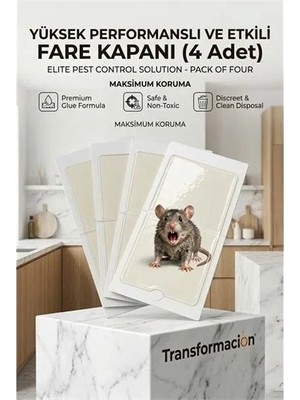 Belirtilmemiş Güçlü Yapışkanlı Fare Kapanı Seti - 4 Adet 712893