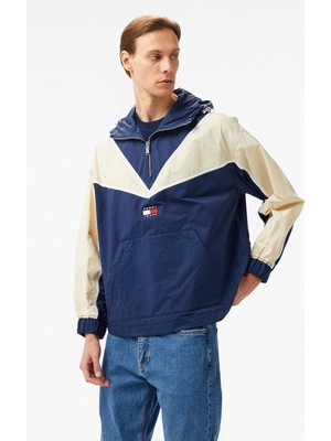 Tommy Hilfiger Jeans Tj Game Day Chicago Popover Erkek Lacivert Ceket