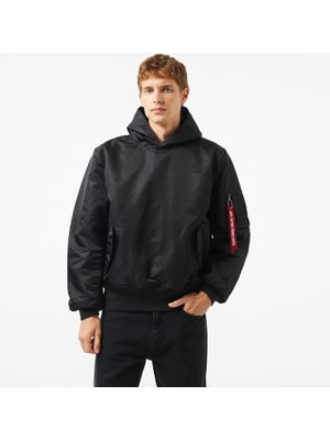 Alpha Industries Pullover Hooded Ma-1 Unisex Siyah Sweatshirt