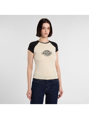 Dickies Forth Show Raglan Kadın Beyaz T-Shirt
