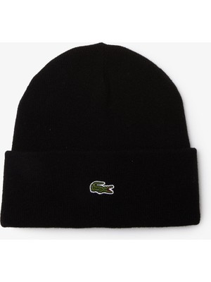 Lacoste Unisex Siyah Yün Bere