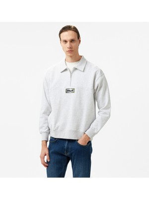 Huf Slate Quarter Zip Fleece Erkek Gri Ceket
