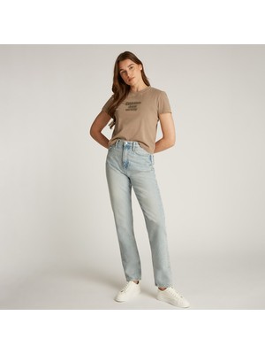 Calvin Klein Kadın Mavi Pantolon