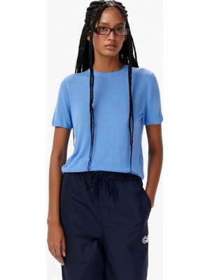 Calvin Klein Fine Gauge Viscose Tank Kadın Mavi Triko