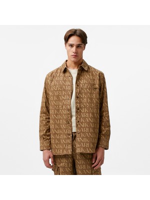 Karl Kani Kk Aop Overshirt Erkek Bej Gömlek