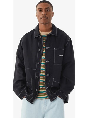 Huf Contrast Nylon Chore Erkek Siyah Ceket
