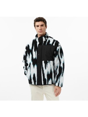 Calvin Klein Jacquard 3 Sherpa Erkek Siyah Sweatshirt