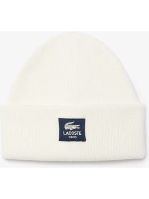 Lacoste Unisex Beyaz Bere
