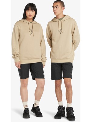 Timberland Front Graphic Erkek Bej Sweatshirt