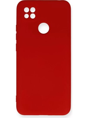 Newface Xiaomi Redmi 9c Kılıf Nano Içi Kadife Silikon - Kırmızı
