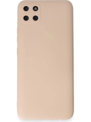 Newface Realme C11 Kılıf Nano Içi Kadife Silikon - Pudra