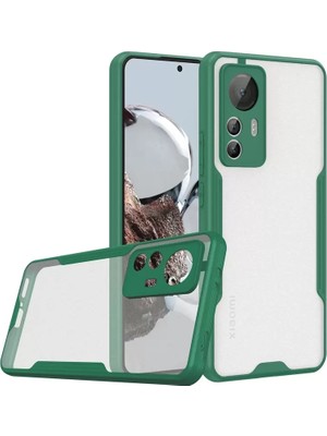 Newface Xiaomi Mi 12T Kılıf Platin Silikon - Yeşil