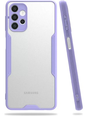 Newface Samsung Galaxy A52 Kılıf Platin Silikon - Lila