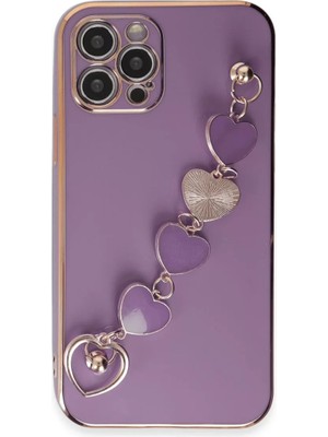 Newface Apple iPhone 12 Pro Max Kılıf Esila Silikon - Mor