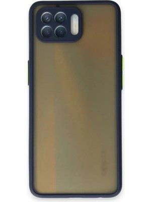Newface Oppo Reno 4 Lite Kılıf Montreal Silikon Kapak - Lacivert