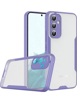 Newface Samsung Galaxy A24 4g Kılıf Platin Silikon - Lila