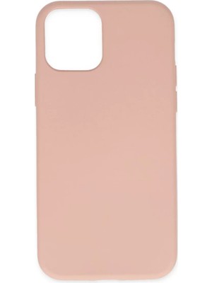Newface Apple iPhone 11 Pro Max Kılıf Nano Içi Kadife Silikon - Pudra