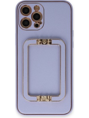 Newface Apple iPhone 12 Pro Kılıf Coco Elit Kapak - Lila