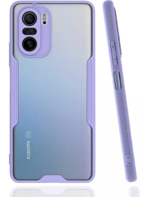 Newface Xiaomi Poco F3 Kılıf Platin Silikon - Lila