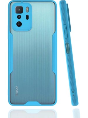 Newface Xiaomi Poco X3 Gt Kılıf Platin Silikon - Mavi