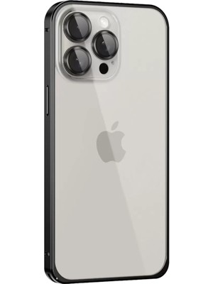 Joko Apple iPhone 15 Pro Metal Bumper Mat Kapak - Siyah