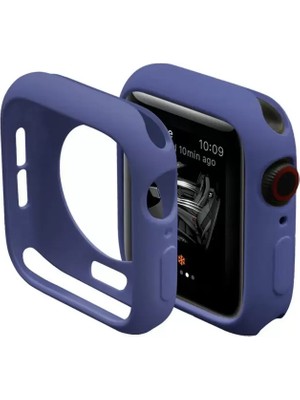 Newface Apple Watch 40MM Silikon Alt Kasa - Mavi