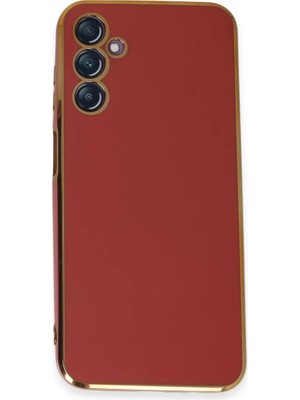 Newface Samsung Galaxy M14 5g Kılıf Volet Silikon - Kırmızı