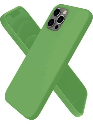 Newface Apple iPhone 12 Pro Max Kılıf First Silikon - Yeşil