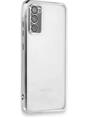 Newface Samsung Galaxy S20 Fe Kılıf Razer Lensli Silikon - Gümüş