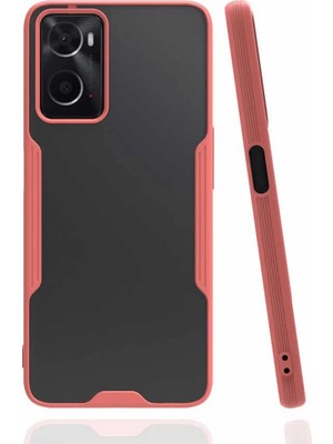 Newface Oppo A96 Kılıf Platin Silikon - Pembe
