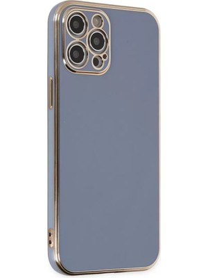 Newface Apple iPhone 12 Pro Max Kılıf Volet Silikon - Mavi
