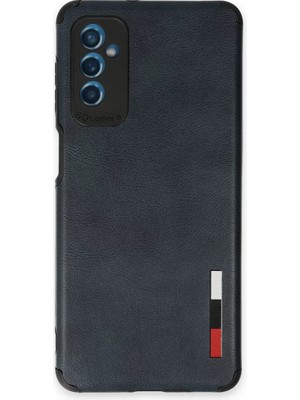 Newface Samsung Galaxy M52 5g Kılıf Loop Deri Silikon - Lacivert