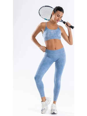 Formactive Sırt Detaylı Destekli Seamless Spor Sütyeni ve Push Up Toparlayıcı Dikişsiz Tayt Seti