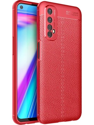 Newface Realme 7 Kılıf Auto Focus Kapak - Kırmızı