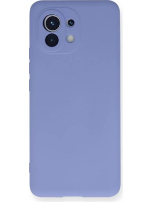 Newface Xiaomi Mi 11 Kılıf Nano Içi Kadife Silikon - Lila