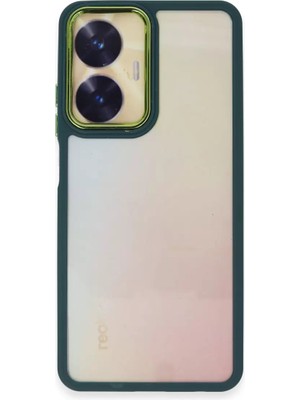 Newface Realme C55 Kılıf Dora Kapak - Haki Yeşil