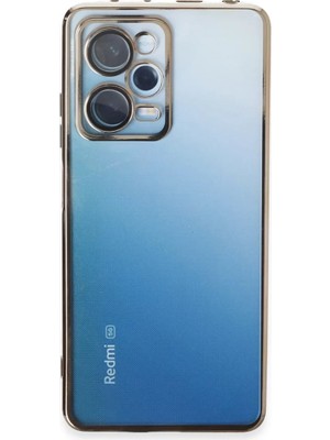 Newface Xiaomi Redmi Note 12 Pro 5g Kılıf Razer Lensli Silikon - Gold