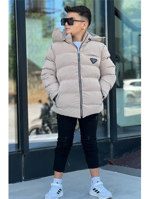 Pina Kids Erkek Çocuk Çıkarılabilir Kapüşonlu Suitici Nova Kışlık Mont KM4012