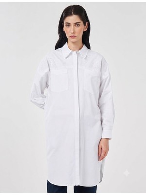 Kayra %100 Pamuklu Nakış Işlemeli Tunik  71005
