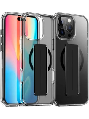 Joko Apple iPhone 16 Pro Kılıf Alfa Magsafe Standlı Kapak - Siyah