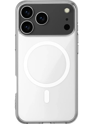 Newface Apple iPhone 17 Pro Max Kılıf Magneticsafe Şeffaf Silikon - Şeffaf