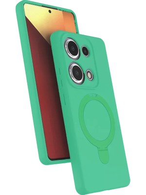 Newface Xiaomi Redmi Note 13 Pro 4g Regal Magsafe Standlı Kapak - Yeşil