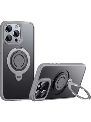 Joko Apple iPhone 15 Pro Avatar 360 Dönen Magsafe Kapak - Titan Gri